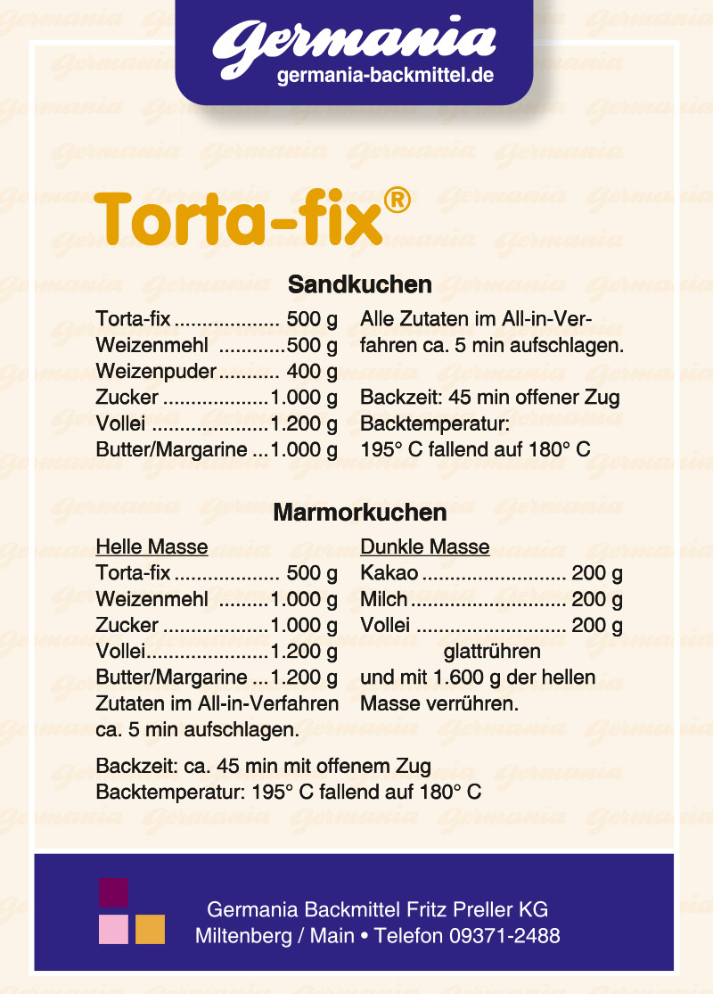 Rezepte für Torta-fix